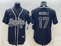 Men's Miami Dolphins Jaylen Waddle #17 Black RFLCTV Limited Jerseys Joint Edition
