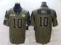 Men's Kansas City Chiefs Tyreek Hill #10 Brown Game Player Jerseys