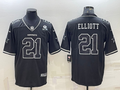 Men's Dallas Cowboys Ezekiel Elliott #21 Black Alternate Vapor Limited Jerseys