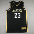Men's Los Angeles Lakers LeBron James #23 Black Swingman Player Jerseys