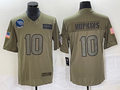 Men's Tennessee Titans DeAndre Hopkins #10 Brown Game Jerseys