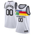 Men's Minnesota Timberwolves White 2022/23 Swingman Custom Jerseys - City Edition