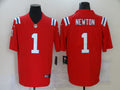 Men's New England Patriots Cam Newton #1 Red Alternate Game Jerseys