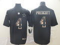 Men's Dallas Cowboys #4 Dak Prescott Black Game Jerseys