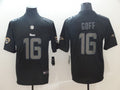 Men's Los Angeles Rams Jared Goff #16 Black Player Game Jerseys