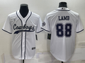 Men's Dallas Cowboys CeeDee Lamb #88 White Game Jerseys Joint Edition