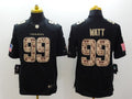 Men's Houston Texans #99 J.J. Watt Black Authentic Game Jerseys
