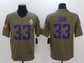 Men's Minnesota Vikings Dalvin Cook #33 Brown Authentic Game Jerseys