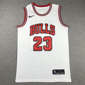 Men's Chicago Bulls Michael Jordan #23 White Fast Break Replica Player Jerseys
