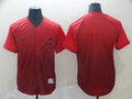 Men's Atlanta Braves Red Blank Replica Team Jerseys