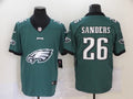 Men's Philadelphia Eagles Miles Sanders #26 Midnight Green Game Player Jerseys