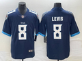 Men's Tennessee Titans Will Levis #8 Navy Game Jerseys