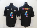 Men's Dallas Cowboys Dak Prescott #4 Black Game Jerseys