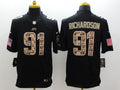 Men's New York Jets Sheldon Richardson #91 Black Game Player Jerseys