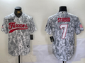 Men's Houston Texans C.J. Stroud #7 Arctic Camo 2024 Salute to Service Player Jerseys