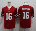 Men's San Francisco 49ers Joe Montana #16 Red Game Jerseys