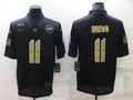 Men's Philadelphia Eagles A.J. Brown #11 Black Player Jerseys