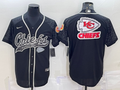 Men's Kansas City Chiefs Black RFLCTV Limited Jerseys
