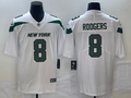Men's New York Jets Aaron Rodgers #8 White Game Jerseys