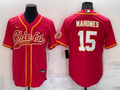 Men's Kansas City Chiefs Patrick Mahomes #15 Red Game Jerseys Joint Edition