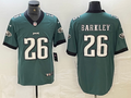 Men's Philadelphia Eagles Saquon Barkley #26 Midnight Green Game Player Jerseys