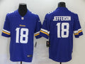 Men's Minnesota Vikings Justin Jefferson #18 Purple Player Game Jerseys