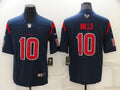 Men's Houston Texans Davis Mills #10 Navy Player Jerseys