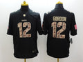 Men's Cleveland Browns Josh Gordon #12 Black Player Game Jerseys