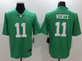 Men's Philadelphia Eagles Carson Wentz #11 Green Game Player Jerseys