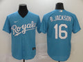 Men's Kansas City Royals Bo Jackson #16 Blue Replica Player Jerseys