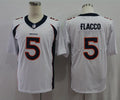 Men's Denver Broncos Joe Flacco #5 White Game Jerseys