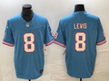 Men's Tennessee Titans Will Levis #8 Light Blue Oilers Throwback Legend Player Jerseys