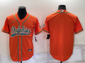 Men's Miami Dolphins Orange Blank Jerseys
