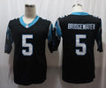 Men's Carolina Panthers Teddy Bridgewater #5 Black Game Jerseys