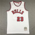 Men's Chicago Bulls Michael Jordan White 1984-85 Hardwood Classics Jerseys