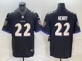 Men's Baltimore Ravens Derrick Henry #22 Black Game Player Jerseys