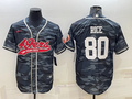 Men's San Francisco 49ers Jerry Rice #80 Grey Camouflage Game Jerseys Joint Edition
