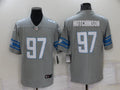 Men's Detroit Lions Aidan Hutchinson #97 Gray Game Jerseys