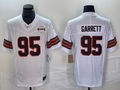 Men's Cleveland Browns Myles Garrett #95 White 1946 Collection Alternate Game Jerseys
